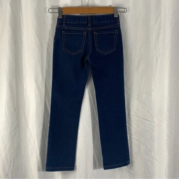 The Children’s Place Girl Skinny Dark Blue Jeans Waist Adjustable Band Size 6 - Picture 10 of 16